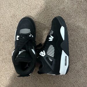 Jordan Black and White Retro Basketball Sneakers